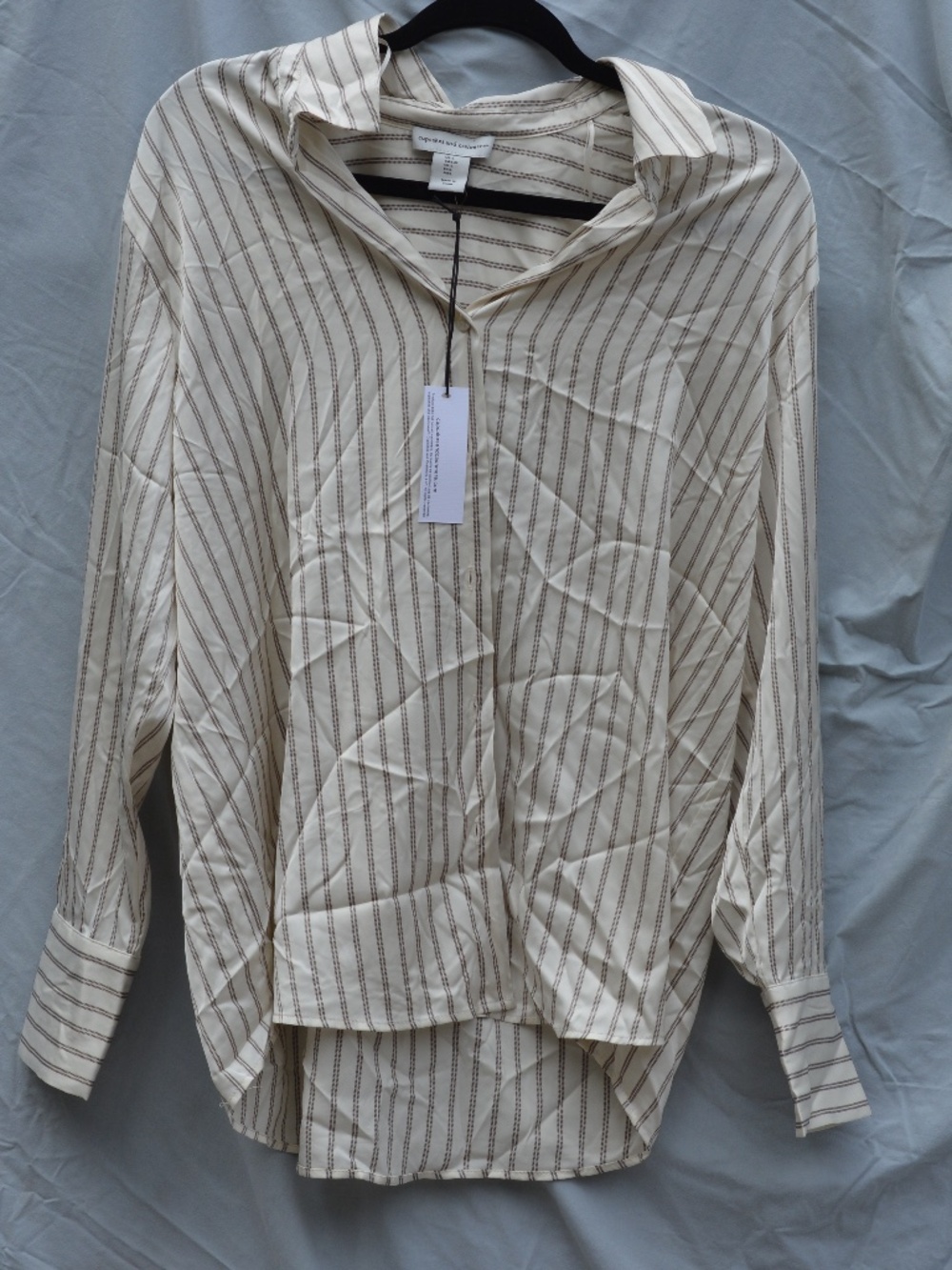CupCakes and Cashmere Striped Shirt NWT SZ L97% polyester , 3% spandex
